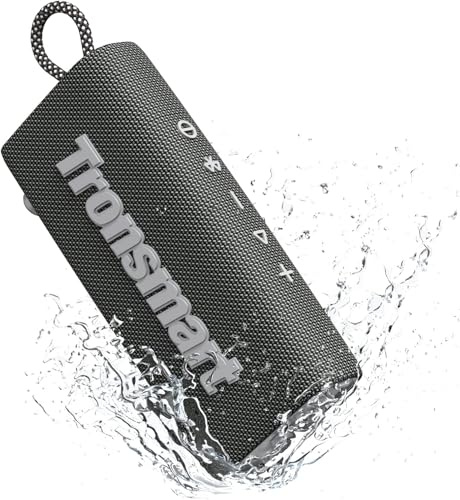Tronsmart Trip Altavoz Bluetooth portátil, Altavoz inalámbrico Impermeable con Salida de 10 W, Bluetooth 5.3, IPX7 Impermeable, Tiempo de reproducción de 20 Horas, micrófono Integrado (Negro)