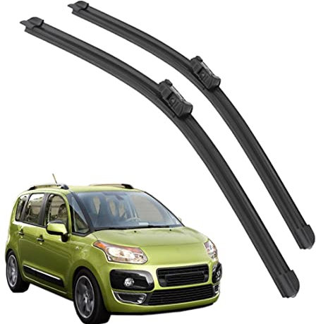 Scheibenwischer Für Auto Scheiben Wiper Blades Für C3 Picasso 2008-2010 Wischerblatt Vorne Wischblätter Gummi Windshield Wipers 600mm+400mm fit Schieberegler