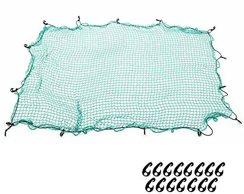 Gesuter remorque,Lit Camion en Filet pour lit camionnette | Lit camionnette, remorque, Coffre, SUV avec 15 mousquetons, Filet Organisateur Voiture Extensible pour Les Charges