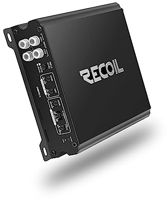 Recoil DI800.4 Full-Range Class-D 4-Channel Car Audio Amplifier, 1500 Watts, 2-4 Ohm Stable, Mosfet Power Supply, Bridgeable