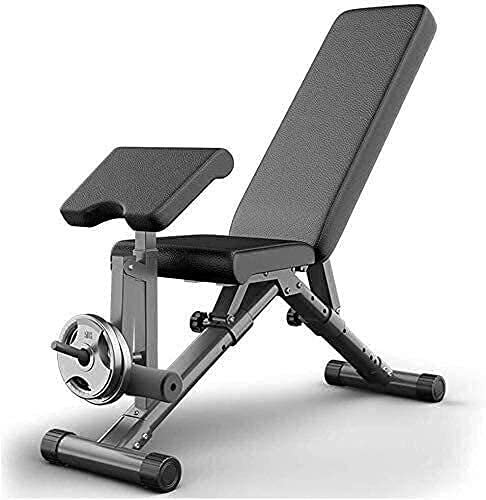 Hantelbank Herren- und Damen-Fitnessstuhl, Hantelbank, verstellbare Hantelbank, Heimtraining, Fitnessstudio, verstellbare Bänke, Hantelbank, Trittmaschine, Priesterstuhl, römischer Hocker, M