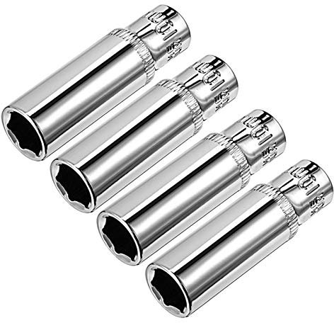 Schraubenschlüsselsätze, Ringschlüssel, 4 Stück 1/4-Zoll-Schraubendreher, 10 mm, 6-Punkt-Tiefloch-Metriksystem for die manuelle Autoreparatur von Heimwerkern. Häufig verwendete Heimwerkerwerkzeuge sin