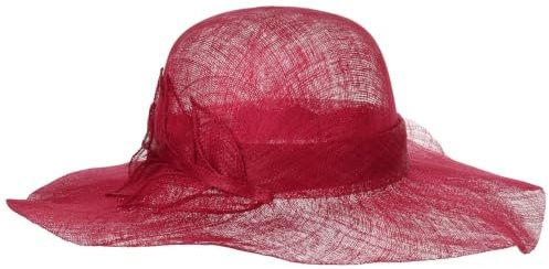 Seeberger Sinamay Wavy Brim Strohhut Sommerhut Sonnenhut Damenhut Anlasshut Damen - mit Ripsband Frühling-Sommer Sommer