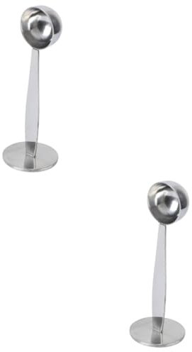 TOPBATHY 2pcs Professional Espresso Coffee Tamper Double-end Spoon for Home Use