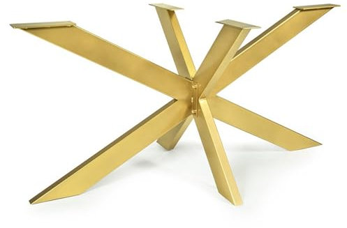 Beine In Spinnenform Im Industriestil – DIY Spinnen Tischgestell – Einfache Montage Metall Tischbeine – Esstischbeine – Tischbeine, Möbelbeine, Pulverbeschichtete Stahlbeine(Gold,150*70*72cm)
