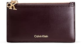 Calvin Klein CK Puller 6cc Zip Cardcase Lv04f1076g, Titolare della Carta Donna, Red (Fudge), Taglia Unica