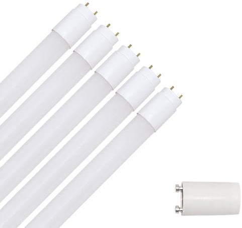 NCC-Licht 5 x LED Röhre 150cm 22W/865 G13 2300lm Tageslichtweiß 6500K, Ersatz für 58W T8 Leuchtstoffröhre mit Starter für KVG