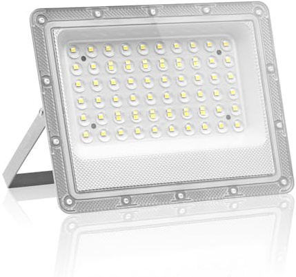Hondony 50W Led Floodlight Outdoor, 6500K 5000LM LED Outdoor Security Lights, Waterproof IP66, Cold White Outdoor Lights for Warehouse, Playground, Backyard and Park