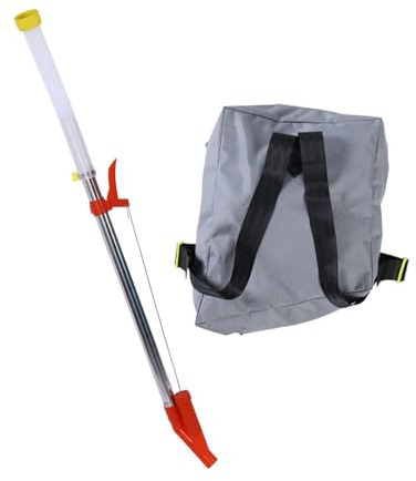 Harilla Spruzzatore Manuale per fertilizzanti, Strumento per la da Giardino, Multifunzionale, efficiente, per spandiconcime agricolo a Zaino per Mais, Tubo Metallico