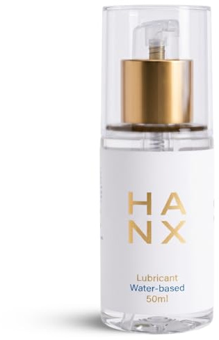 HANX Water Based Lube | Gynae-Doctor Made | Half the Size. Twice the Glide | Unflavoured Vegan Certified Lubricant | Aqua Lubrification Gel for Sensitive Skin | Glycerine Free Condom Safe Odourless