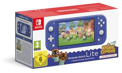 Console Nintendo Switch Lite + Animal Crossing: New Horizons (blu)