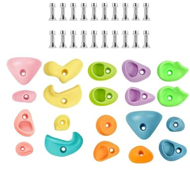 parete arrampicata Prese da parete for arrampicata su roccia con set di ferramenta antiscivolo