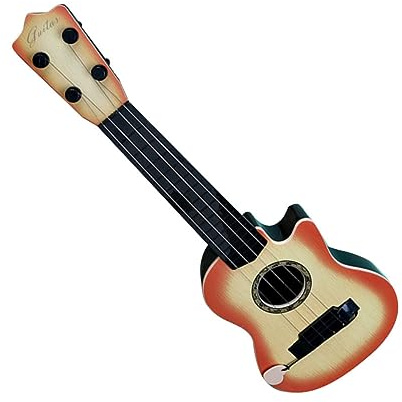 POPETPOP Chitarra Giocattolo Per Bambini, Mini Strumento a Corda in Plastica, Giocattolo Di Simulazione Musicale Per Prime Esperienze e Spettacoli Educativi