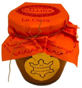 Specialità Baci Gallina Crema Spalmabile Cittadella la Ciàra 200 gr - Crema Nocciole Artigianale Senza Conservanti - Crema Spalmabile Naturale con Nocciole delle Langhe