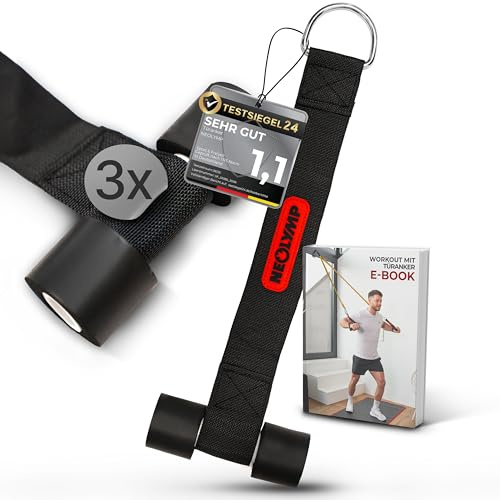 NEOLYMP Türanker für Fitnessbänder, Klimmzugbänder und Therapiebänder - Resistance Band Türanker, Türanker Fitnessband, Türanker für Widerstandsbänder