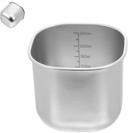 DIYEAH Cucchiaio Misuratore Riso in Acciaio Inossidabile Scodella Graduata Sostitutiva per Cuociriso Giapponese Strumento Misura Ingredienti Secchi per Cottura e Preparazioni Alimentari