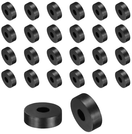 QUARKZMAN 36 Pz Distanziatore Rotondo Gomma, 16x5.5x5 mm (OD*ID*Spessore) Anello Rotondo Antivibrante Boccola In Gomma - Versatile per Edilizia, Automotive, Nautico e Elettrodomestici