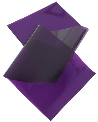 WOFASHPURET Pellicola Filtro Luminoso Tramonto 30cm Viola per Illuminazione D’atmosfera Camera da Letto, Foglio Diffusore di Luce Colorato per Lampade da Scrivania e Faretti, Accessorio