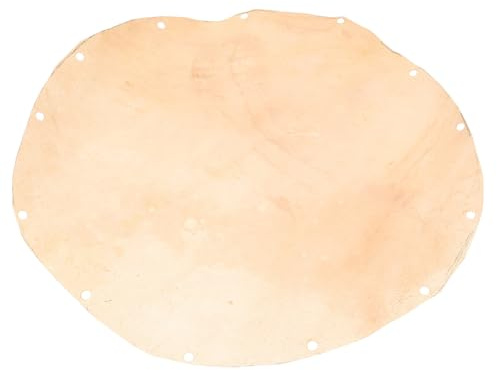 Beavorty Trommelleder Ersatzfell 25cm aus Ziegenfell für Afrikanische Handtrommeln Geeignet für Djembe und Doumbek mit Geringem Gewicht für Einfache Montage und Verbesserten Klang