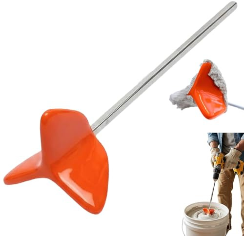 Miscelatore per trapano in silicone, facile da pulire, attacco universale per trapano, attacco esagonale da 6,35 mm, per trapano, miscelatore in resina epossidica flessibile, per vernice, cemento