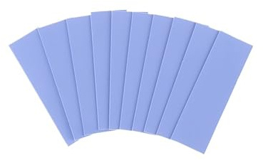 10 st värmeplatta M.2 6,0 W/MK ledningsförmåga silikon återanvändbar för GPU värmeavledning effektiv ledande kylning(6,8 x 2,1 cm)