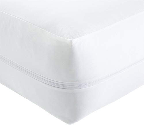 Olivia Rocco Anti Bed Bug Zipped Waterproof Mattress Total Encasement Protector Cover, Double