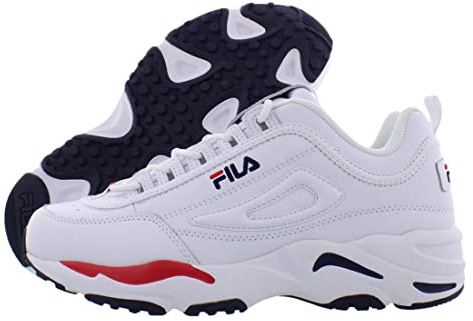 Fila Tenis Ray Tracer para hombre, Blanco/azul marino/rojo-blanco, 44 EU