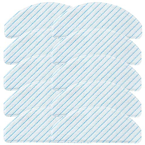 10 Stück Verbessert Reinigungstuch Wischtücher für Ecovacs Deebot Ozmo T8 AIVI T8 Max/ N8, N8 Plus N8+, N8 Pro, N8 Pro+ / T9 T9+ T9 AIVI, T9 Plus Staubsauger Teile