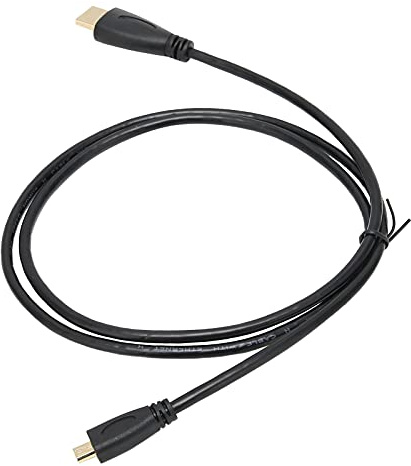 ciciglow Cable Micro HDMI a HDMI Conectores Dorados, Cable de extensión HDMI de Alta Velocidad Tipo A a HDMI Tipo D, Cable HDMI Duradero y Resistente al Desgaste Adecuado para HDTV 1.4V 1m