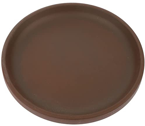 Yardwe Sottovaso per Piante in Ceramica Sottovaso Rotondo per Vasi da Fiori in Terracotta Base per Pallet Vassoi per Gocciolare L'acqua da Giardino per Balcone Giardino di Casa 12 Cm