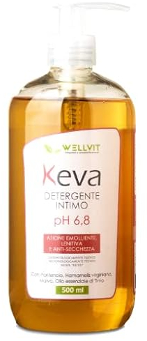Wellvit KEVA DETERGENTE INTIMO Per La Donna In MENOPAUSA E In CASO Di SECCHEZZA VAGINALE. NATURALE (1)