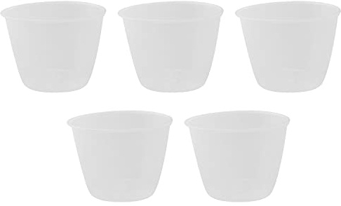JCBIZ 5pcs Plastic Transparent Rice Measuring Cup 180ml Rice Cooker Measuring Cup for Dry and Liquid Ingredients