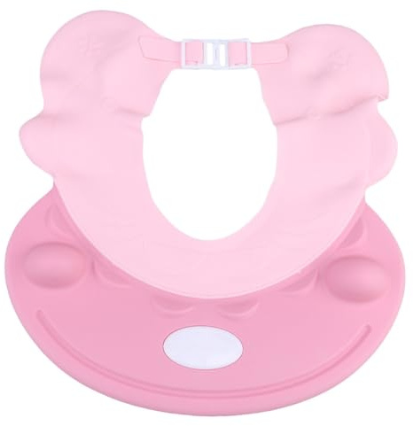 BESTonZON Adjustable Bath Hat Hair Washing Ear Protector Bathing Shower Cap for Boys and Girls Cradle Cap Treatment Hair