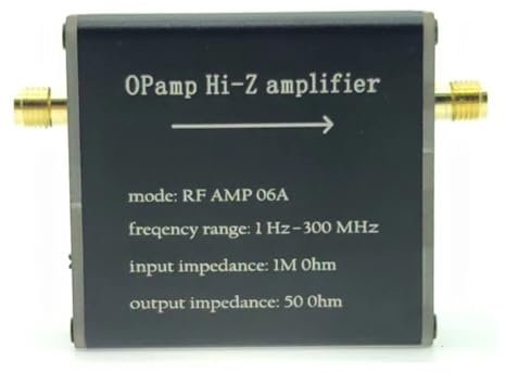 AMP 06A 1Hz-300MHZ 50 Ohm High Impedance Amplifier is Suitable for Donut Antenna Impedance Conversion Devices