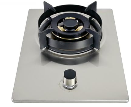 BZJPRFC Stufa A Gas,Stufa A Gas Portatile da 5,2KW,Stufa di Conversione Gas/GPL,Regolatori for Interni for Ristorazione in Acciaio Inossidabile,con Protezione Anti-Fiamma,per Cucina Domestica(LPG)