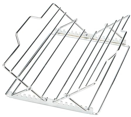 V-förmiger Bräter aus Edelstahl – Mehrzweck-Bräter für Grill und Backofen, 27 x 27 cm Truthahnbräter | Edelstahl-Bräter für Truthahn, Huhn, Fleisch
