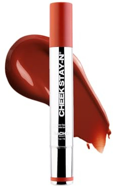 Sacheu Cheek STAY-N Liquid Blush for Cheeks — High Pigment, Buildable, Lightweight Cream Blush for Dewy & Radiant Flushed Cheeks — Long-lasting & Cruelty Free, I'm Hot