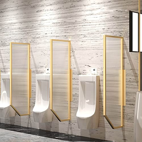 Urinal-Trennwand für Herren mit Edelstahlrahmen, Wandmontage, für gewerbliche öffentliche Toiletten, 3 Stück, ideal für Hotel und Badezimmer