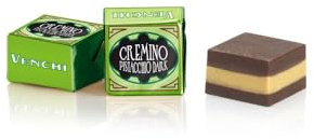 Venchi - Cremino Pistacchio Fondente, Cioccolatini in Busta da 1 Kg, con Cioccolato Fondente, Pistacchio Intero, Senza Glutine, Senza Coloranti e Senza Conservanti