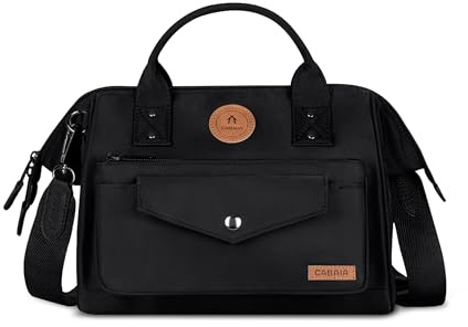 CABAIA Sac Bandoulière Crossbody 5,8L - Sac Femme - Déperlant | Bandoulière réglable · Ouverture grand angle · Système MOLLE pochettes interchangeables · Certifié Vegan · Conçu pour durer
