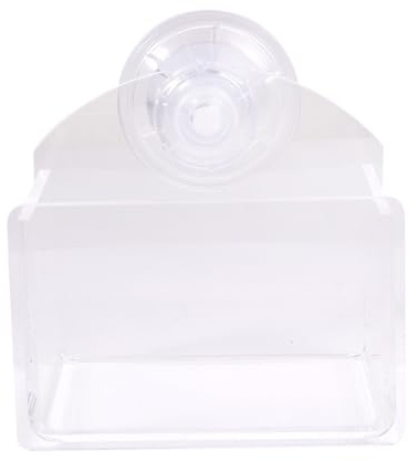 Toyvian Abreuvoir à Ventouse Translucide pour Reptiles – Bol Alimentaire Stable et Facile à Nettoyer – Compatible Terrariums en Verre et Acrylique – Mangeoire Pratique pour Lézards,
