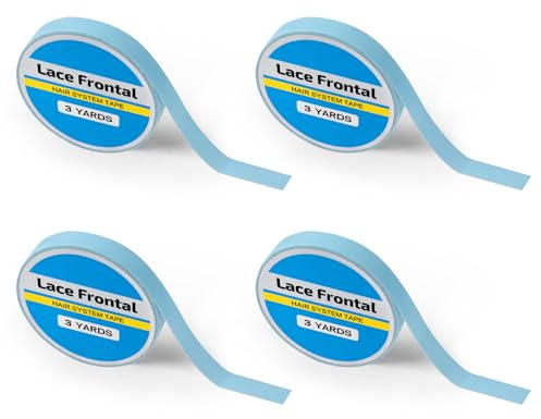 BUTBU 4 Rouleau Bande Adhesive Extension, Ruban Adhésif Double Face pour Extensions de Perruques, Rubans de Remplacement, Imperméables et Transpiration