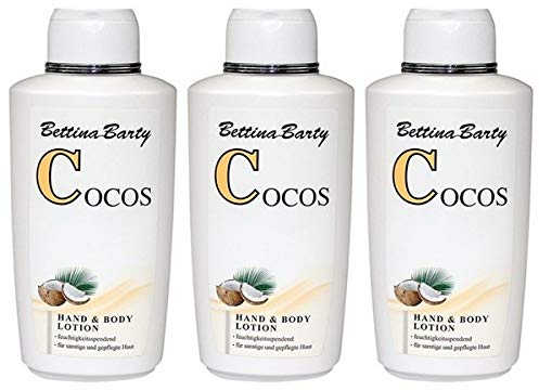 Bettina Barty Cocos Hand & Body Lotion 3 x 500 ml