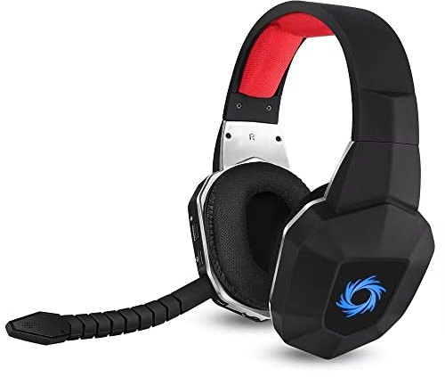 HUHD Wireless Gaming Headset for PS5,PS4,Nintendo Switch & PC with USB&Type-c Adapter,2.4G &Bluetooth Wireless Gaming Headphones,Bass Surround