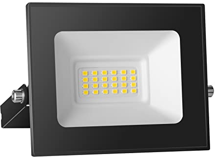 Probapro 20W Projecteur LED Extérieur, IP65 Étanche Lampe, 2000LM 6000K Blanc Froid Eclairage Exterieur - Super Lumineux Spot de Sécurité pour Jardin, Garage et Cour