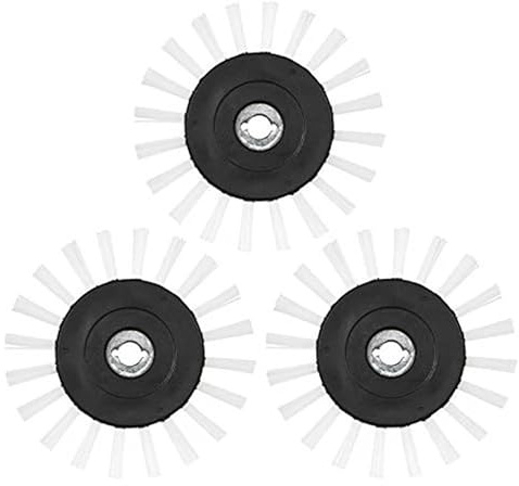 Grout Groovy! Replacement Brush Wheels 3-Pack – Nylon Cleaning Brush Heads Machines, Indoor Cleaner Tool for Tile, Bathroom, Kitchen Floors, Easy Scrubbing Solution