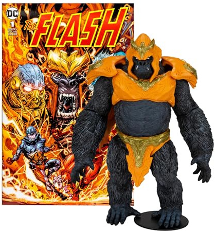 DC Direct Figurine Megafigs et Comic Book Page Punchers Gorilla Grodd (The Flash Comic) 30 cm