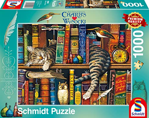 Schmidt Spiele 59991 Charles Wysocki, Frederick, der Literat, 1000 Teile Puzzle