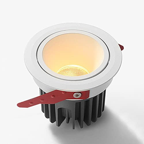 Jadssox 3,26-Zoll-LED-Deckeneinbaustrahler, IP65 Wasserdichter Unterputz-Akzentstrahler Duschlampe, 12 W Richtstrahler für Waschraum, Küche, Badezimmer