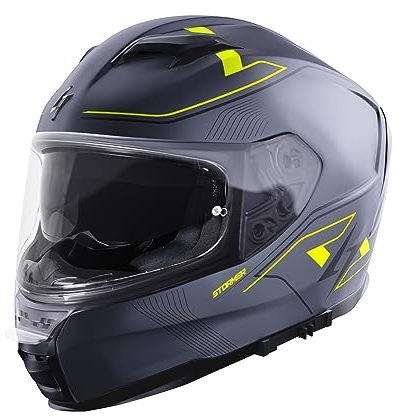 Stormer, Integralhelme motorrad ZS-1001 Taken grey neon yellow matt, XS